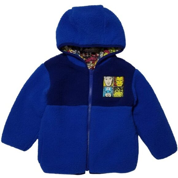 Marvel Avengers Reversible Puffer Jacket (2T) and 1 Pair of Sunglasses - NWT - Picture 9 of 15